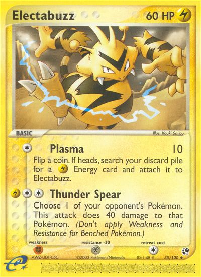 Electabuzz (35/100) [EX: Sandstorm] Pokémon