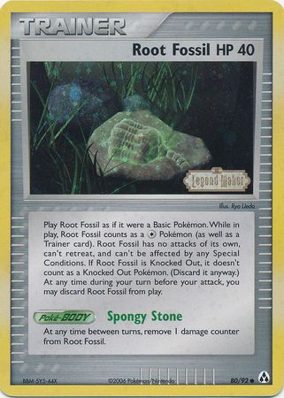 Root Fossil (80/92) (Stamped) [EX: Legend Maker] Pokémon