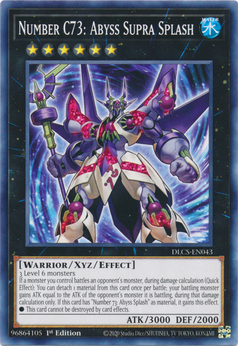 Number C73: Abyss Supra Splash [DLCS-EN043] Common Yu-Gi-Oh!
