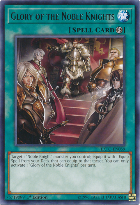 Glory of the Noble Knights [EXFO-EN059] Rare Yu-Gi-Oh!