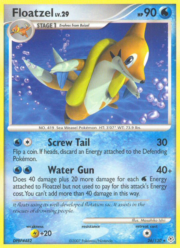 Floatzel (26/130) [Diamond & Pearl: Base Set] Pokémon