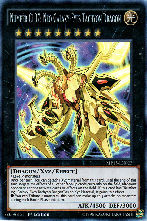 Number C107: Neo Galaxy-Eyes Tachyon Dragon [MP15-EN023] Super Rare Yu-Gi-Oh!