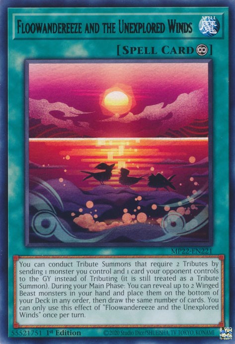 Floowandereeze and the Unexplored Winds [MP22-EN221] Rare Yu-Gi-Oh!