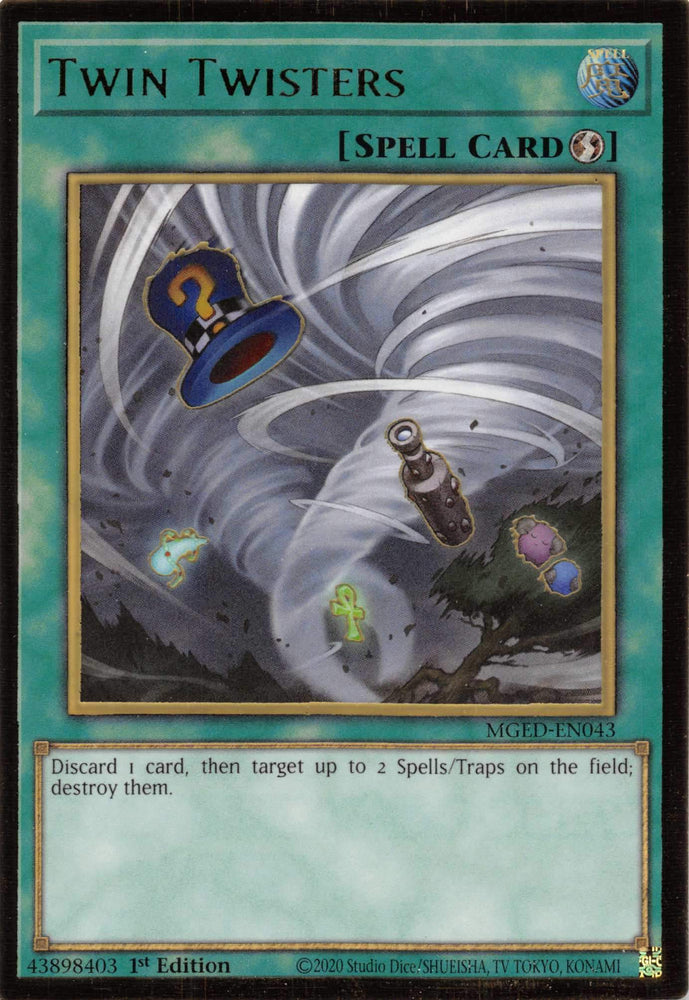 Twin Twisters [MGED-EN043] Gold Rare Yu-Gi-Oh!