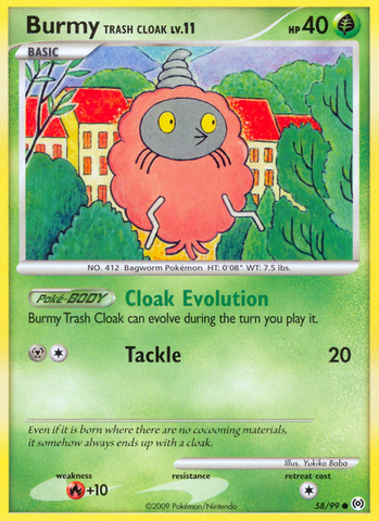 Burmy Trash Cloak (58/99) [Platinum: Arceus] Pokémon