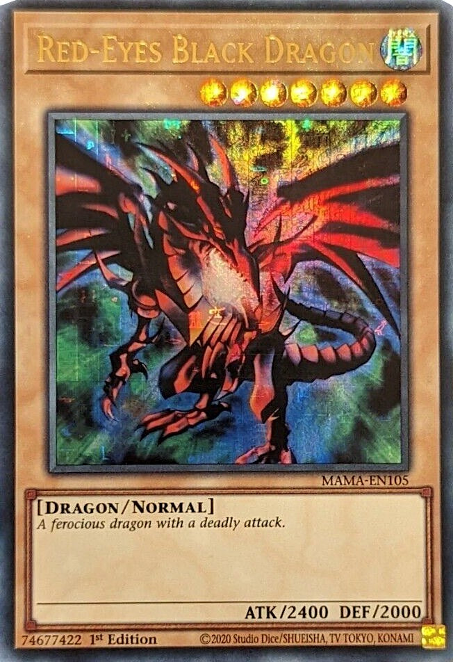 Red-Eyes Black Dragon [MAMA-EN105] Ultra Pharaoh's Rare Yu-Gi-Oh!