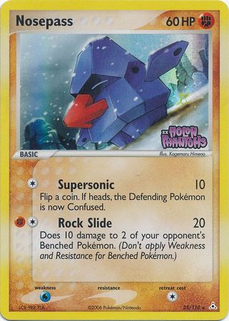 Nosepass (25/110) (Stamped) [EX: Holon Phantoms] Pokémon
