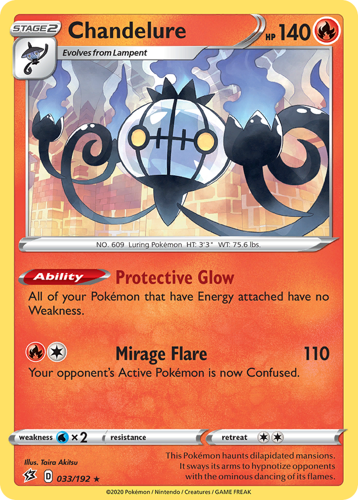 Chandelure (033/192) [Sword & Shield: Rebel Clash] Pokémon