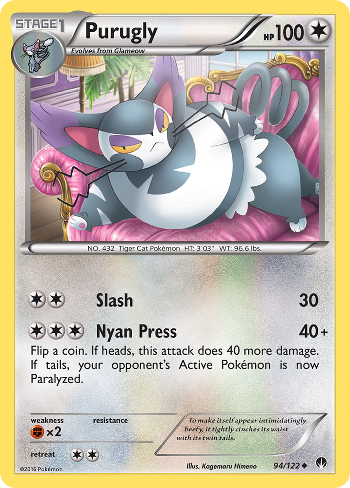 Purugly (94/122) [XY: BREAKpoint] Pokémon