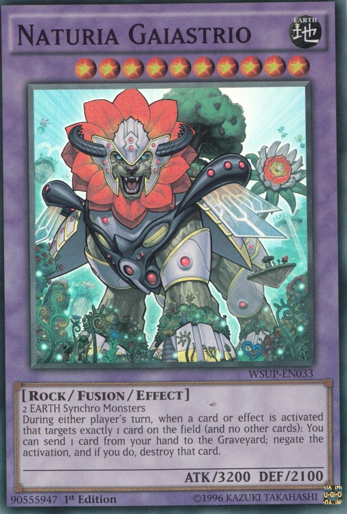 Naturia Gaiastrio [WSUP-EN033] Super Rare Yu-Gi-Oh!