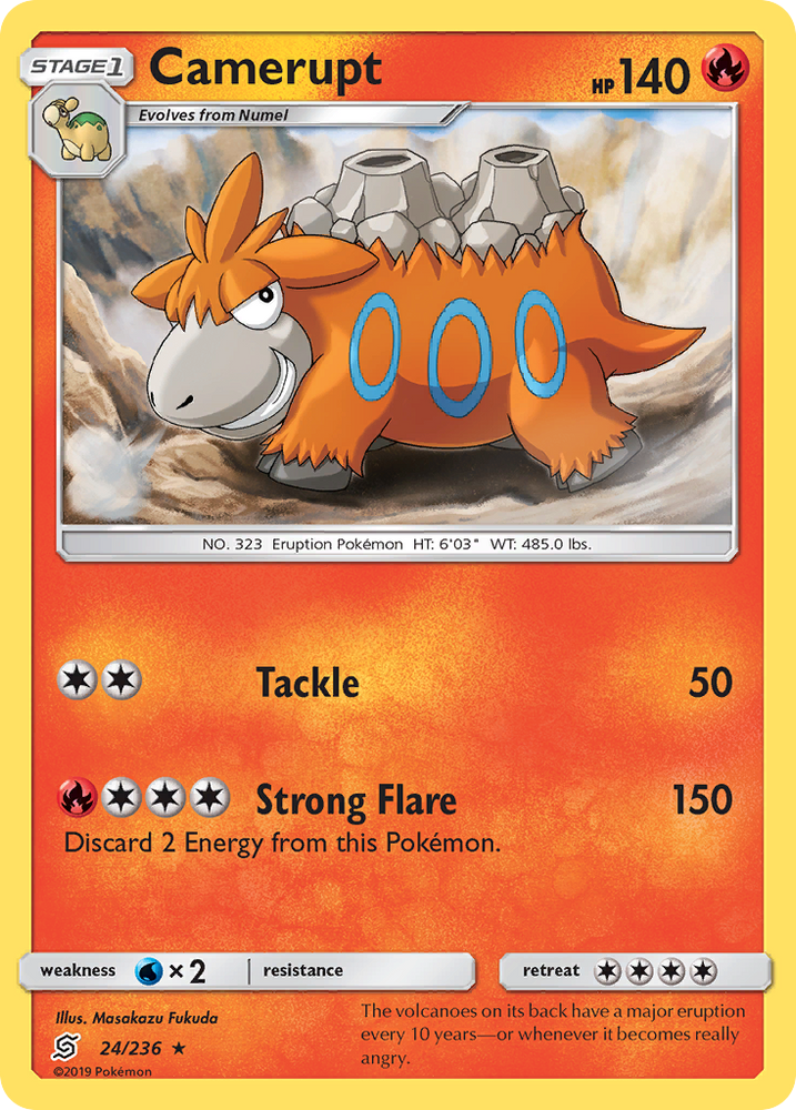 Camerupt (24/236) [Sun & Moon: Unified Minds] Pokémon