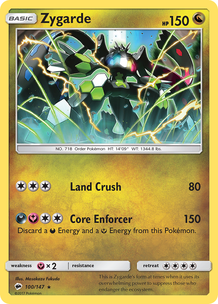 Zygarde (100/147) [Sun & Moon: Burning Shadows] Pokémon