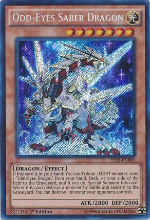Odd-Eyes Saber Dragon [YS15-ENF00] Secret Rare Yu-Gi-Oh!