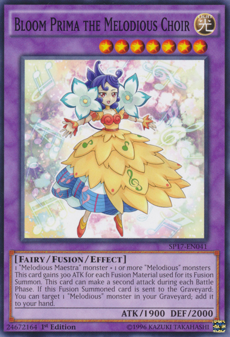 Bloom Prima the Melodious Choir [SP17-EN041] Starfoil Rare Yu-Gi-Oh!