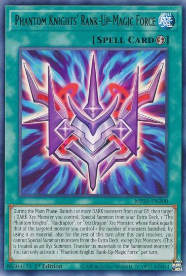 Phantom Knights' Rank-Up-Magic Force [MP21-EN200] Rare Yu-Gi-Oh!