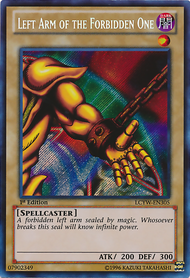 Left Arm of the Forbidden One [LCYW-EN305] Secret Rare Yu-Gi-Oh!