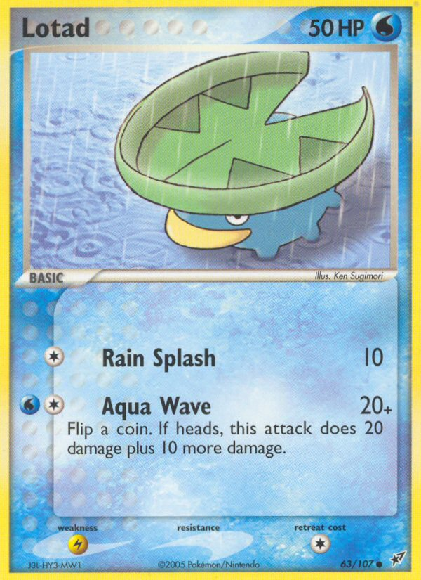 Lotad (63/107) [EX: Deoxys] Pokémon