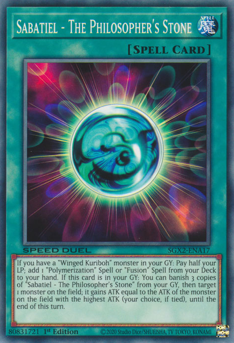 Sabatiel - The Philosopher's Stone [SGX2-ENA17] Common Yu-Gi-Oh!