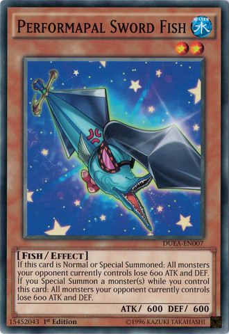 Performapal Sword Fish [DUEA-EN007] Common Yu-Gi-Oh!
