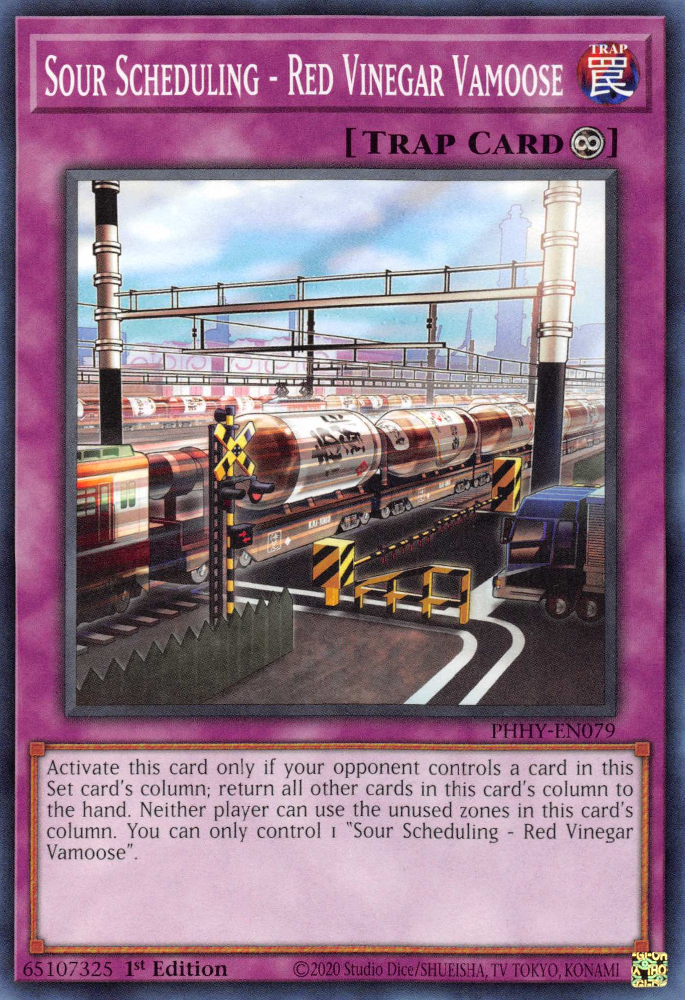 Sour Scheduling - Red Vinegar Vamoose [PHHY-EN079] Common Yu-Gi-Oh!