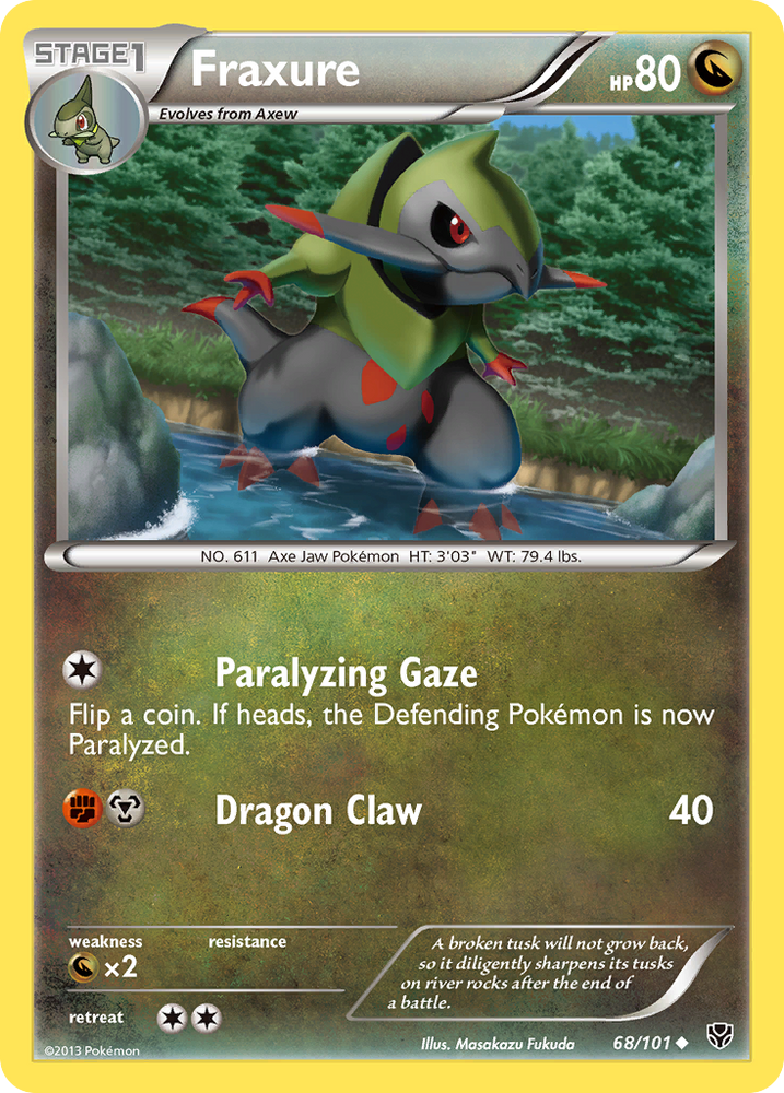 Fraxure (68/101) [Black & White: Plasma Blast] Pokémon