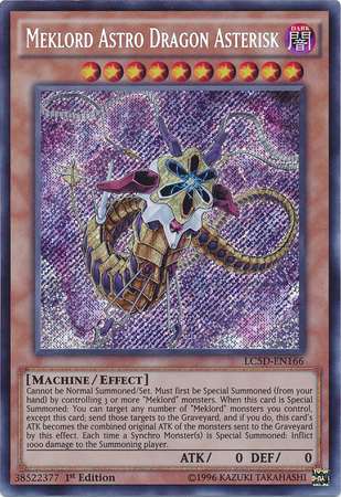 Meklord Astro Dragon Asterisk [LC5D-EN166] Secret Rare Yu-Gi-Oh!