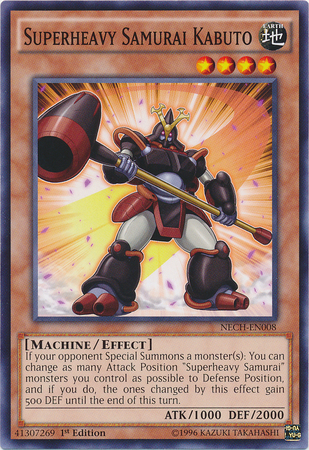 Superheavy Samurai Kabuto [NECH-EN008] Common Yu-Gi-Oh!