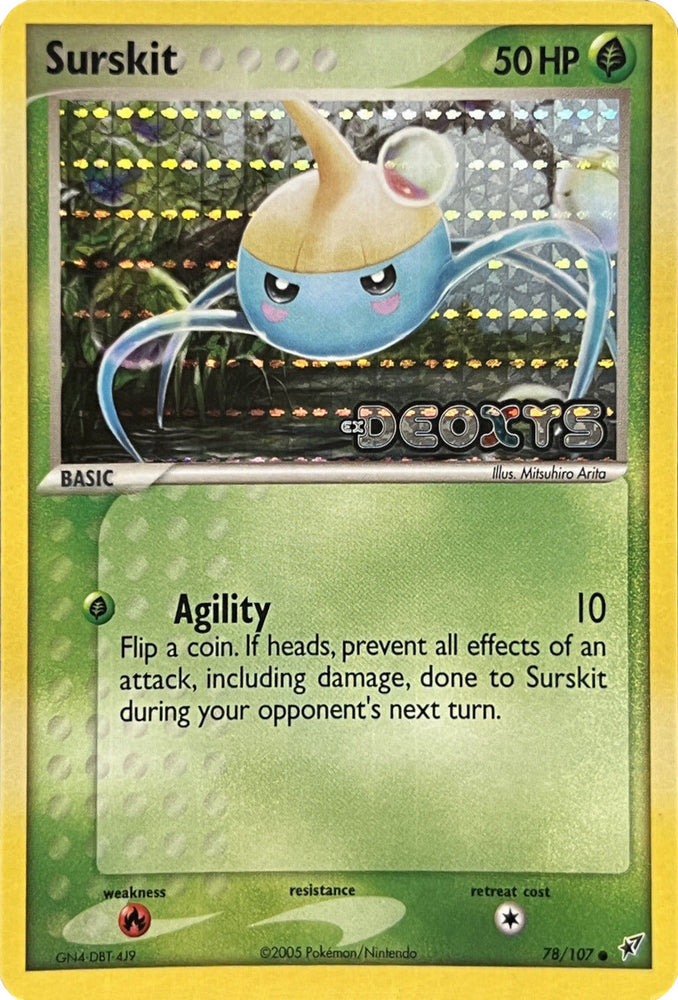Surskit (78/107) (Stamped) [EX: Deoxys] Pokémon
