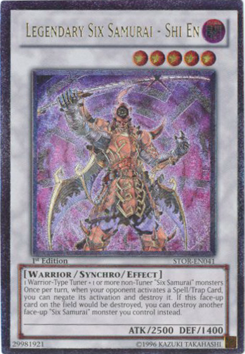 Legendary Six Samurai - Shi En [STOR-EN041] Ultimate Rare Yu-Gi-Oh!
