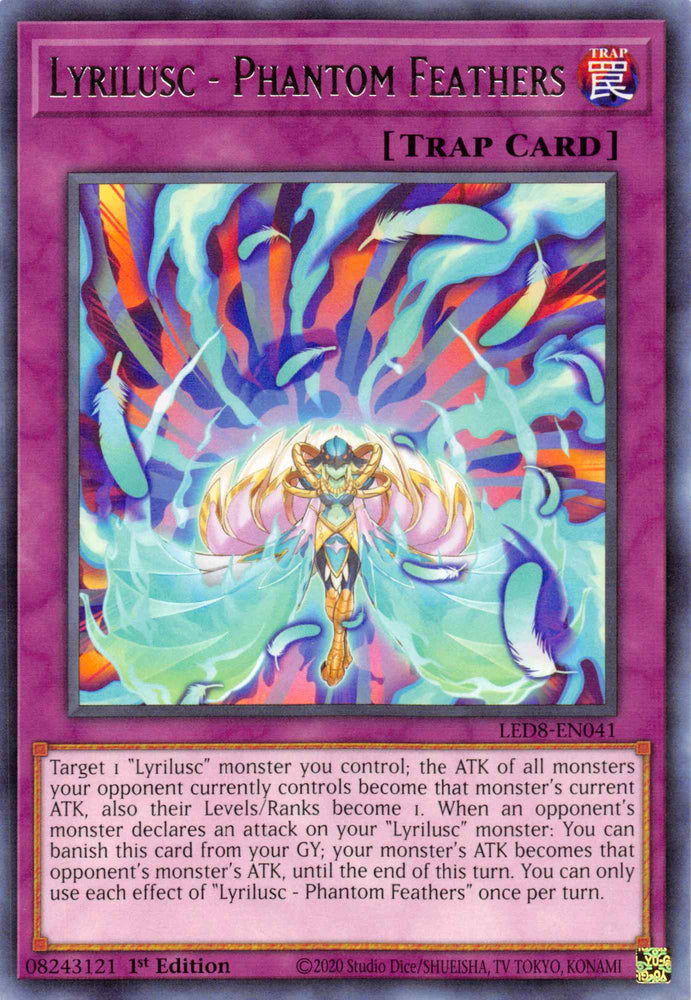 Lyrilusc - Phantom Feathers [LED8-EN041] Rare Yu-Gi-Oh!
