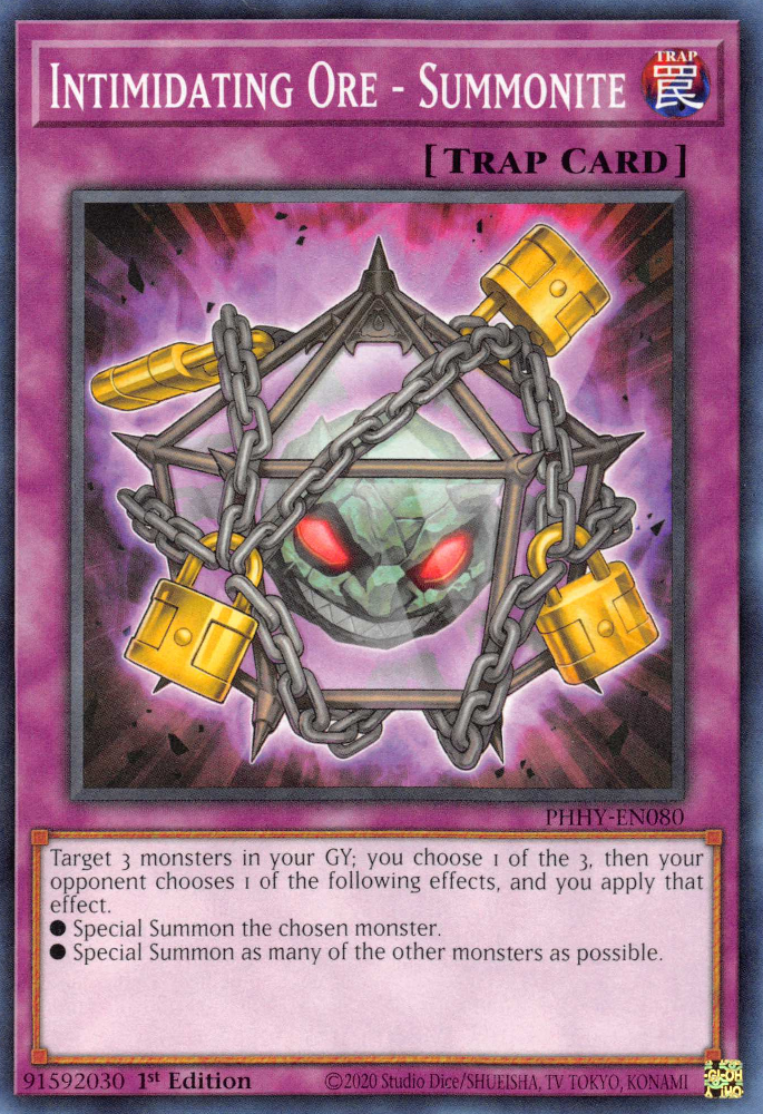 Intimidating Ore - Summonite [PHHY-EN080] Common Yu-Gi-Oh!