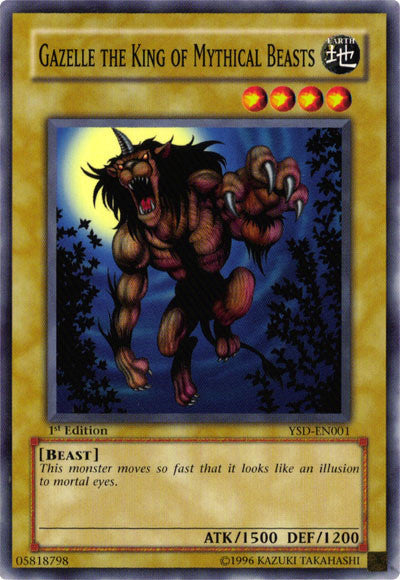 Gazelle the King of Mythical Beasts [YSD-EN001] Common Yu-Gi-Oh!