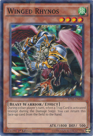 Winged Rhynos [BP03-EN030] Shatterfoil Rare Yu-Gi-Oh!