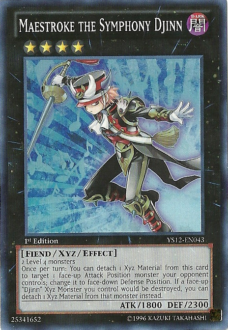 Maestroke the Symphony Djinn [YS12-EN043] Super Rare Yu-Gi-Oh!