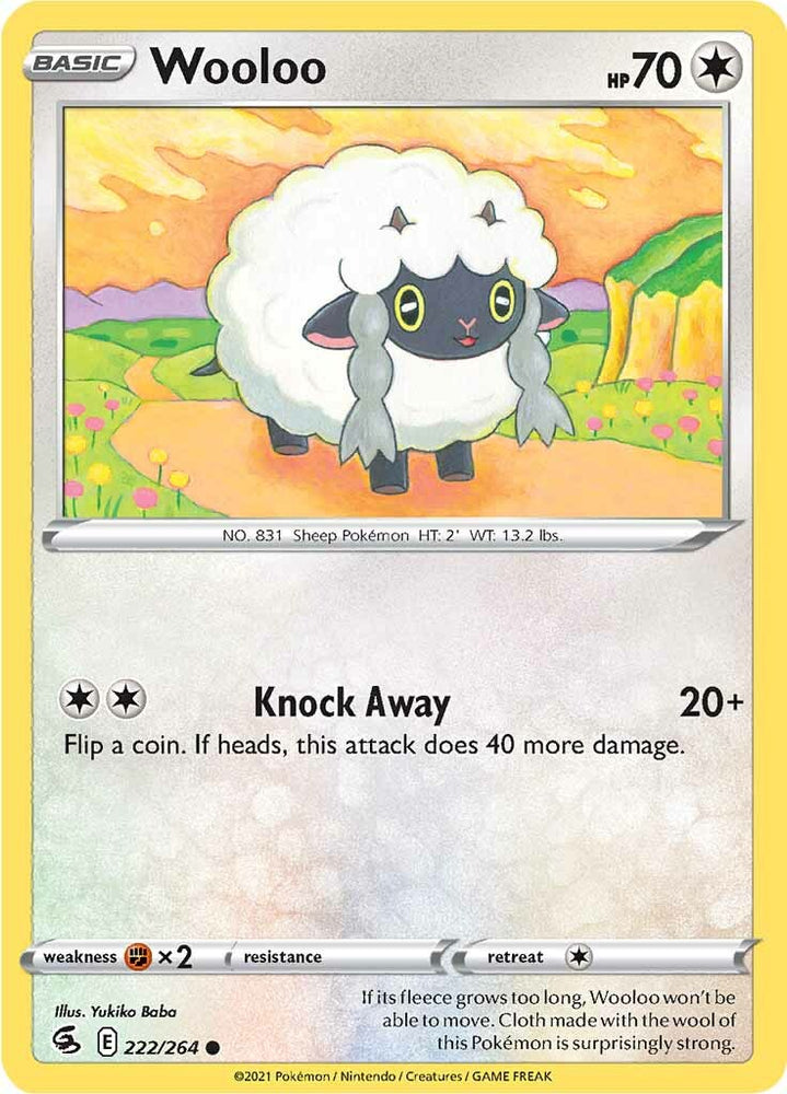 Wooloo (222/264) [Sword & Shield: Fusion Strike] Pokémon