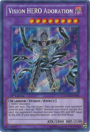 Vision Hero Adoration [GENF-EN096] Secret Rare Yu-Gi-Oh!
