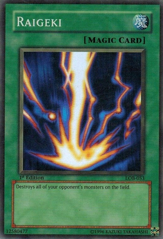 Raigeki [LOB-053] Super Rare Yu-Gi-Oh!