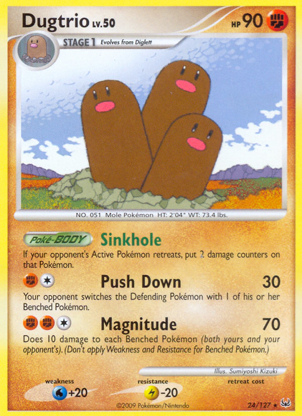 Dugtrio (24/127) [Platinum: Base Set] Pokémon