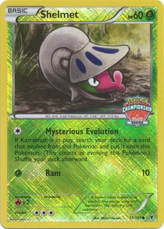 Shelmet (11/101) (Championship Promo) [Black & White: Noble Victories] Pokémon