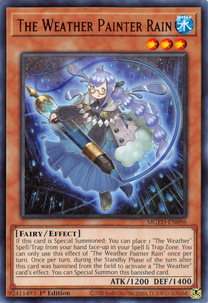 The Weather Painter Rain [MGED-EN096] Rare Yu-Gi-Oh!