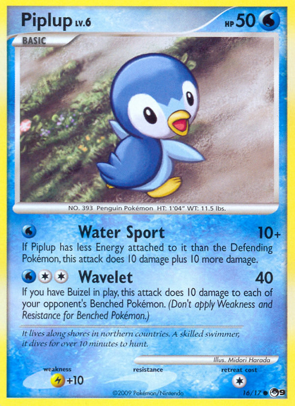 Piplup (16/17) [POP Series 9] Pokémon