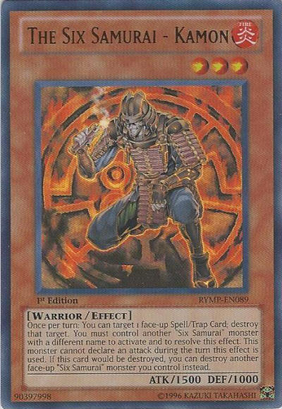 The Six Samurai - Kamon [RYMP-EN089] Ultra Rare Yu-Gi-Oh!