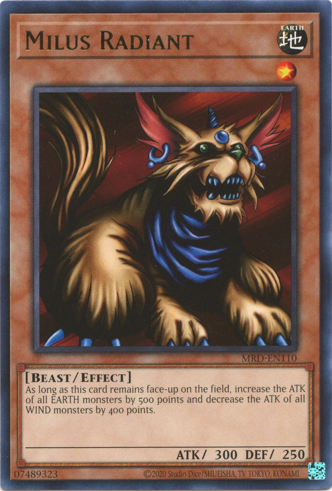 Milus Radiant (25th Anniversary) [MRD-EN110] Rare Yu-Gi-Oh!