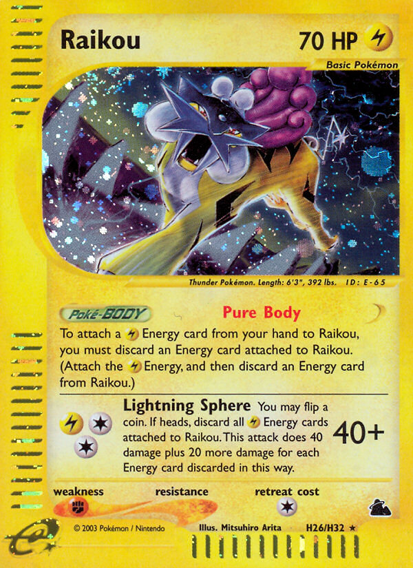 Raikou (H26/H32) [Skyridge] Pokémon