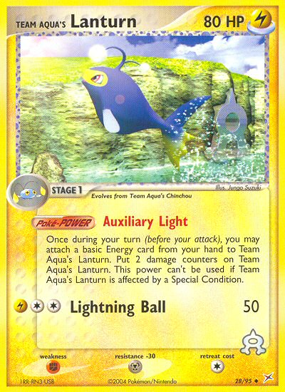 Team Aqua's Lanturn (28/95) [EX: Team Magma vs Team Aqua] Pokémon
