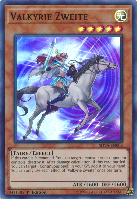 Valkyrie Zweite [SHVA-EN002] Super Rare Yu-Gi-Oh!