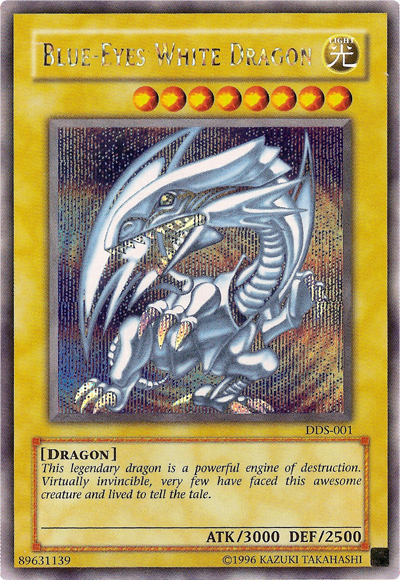 Blue-Eyes White Dragon (Dark Duel Stories) [DDS-001] Secret Rare Yu-Gi-Oh!
