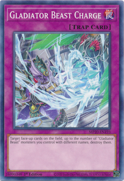 Gladiator Beast Charge [MP20-EN193] Common Yu-Gi-Oh!