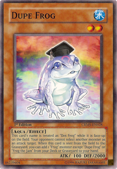 Dupe Frog [CRMS-EN028] Common Yu-Gi-Oh!