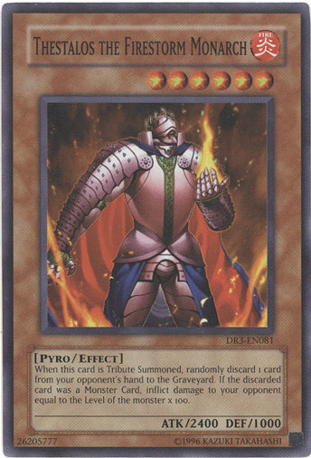 Thestalos the Firestorm Monarch [DR3-EN081] Super Rare Yu-Gi-Oh!